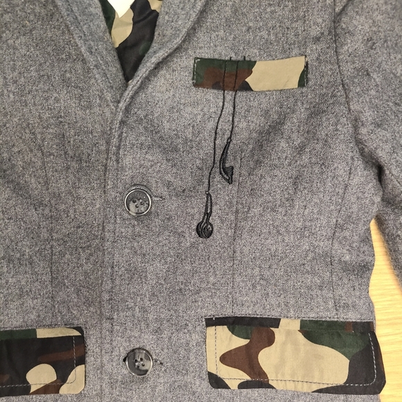 Mini Shiatsu boys Medium Wool Blazer - Picture 8 of 10